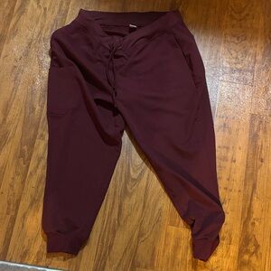 Women's Burgundy Jogger Pants